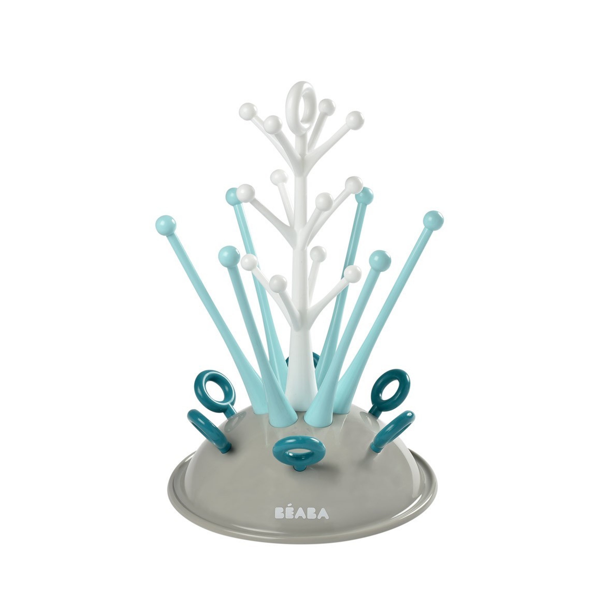Voir la diapositive 2 : BEABA Egoutte-biberons et accessoires arbre pour 6 biberons - Bleu 