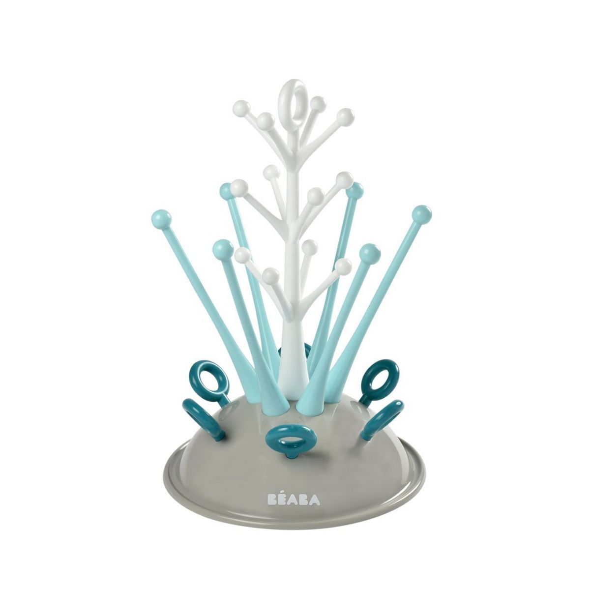 BEABA Egoutte-biberons et accessoires arbre pour 6 biberons - Bleu 