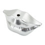 Voir la diapositive 3 : Paris Prix Vase Déco en Résine  Mouth  23cm Argent