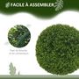 Voir la diapositive 6 : HOMCOM Lot de 2 buis artificiels topiaires artificielles en forme de boule Ø 40 cm PE vert