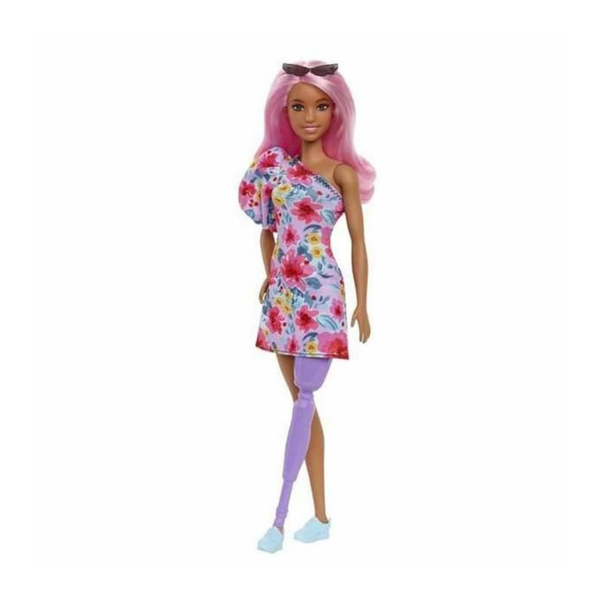 BARBIE Barbie Poupée Fashionistas n° 189, Prothese de Jambe, Baskets, De 3 a 8 Ans, HBV21