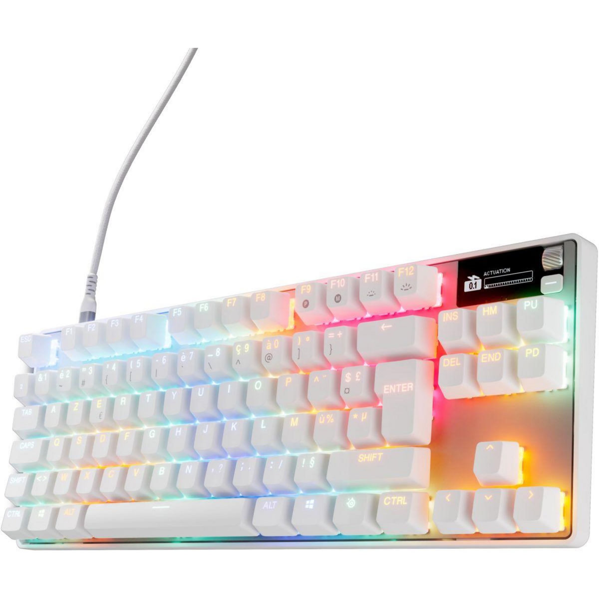 STEEL SERIES Clavier gamer Apex Pro TKL Gen 3 FR Blanc