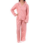 Lulu Castagnette Pyjama Rose/Rouge Femme Lulu Castagnette Petit Cœurs. Coloris disponibles : Rose