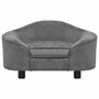 Voir la diapositive 2 : VIDAXL Canapé pour chien Gris 67x47x36 cm Peluche