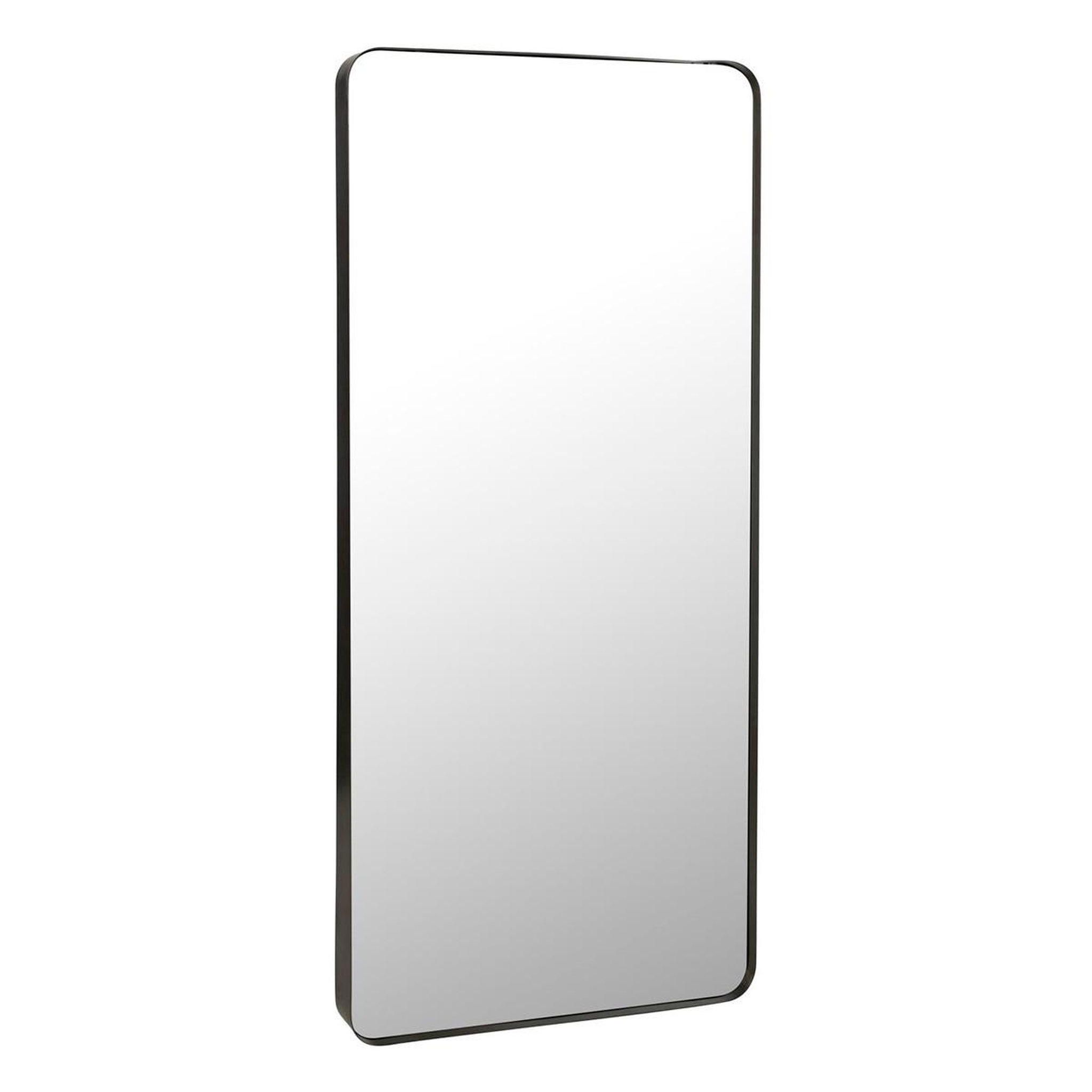 J-LINE Miroir en Métal  Markus  180cm Noir