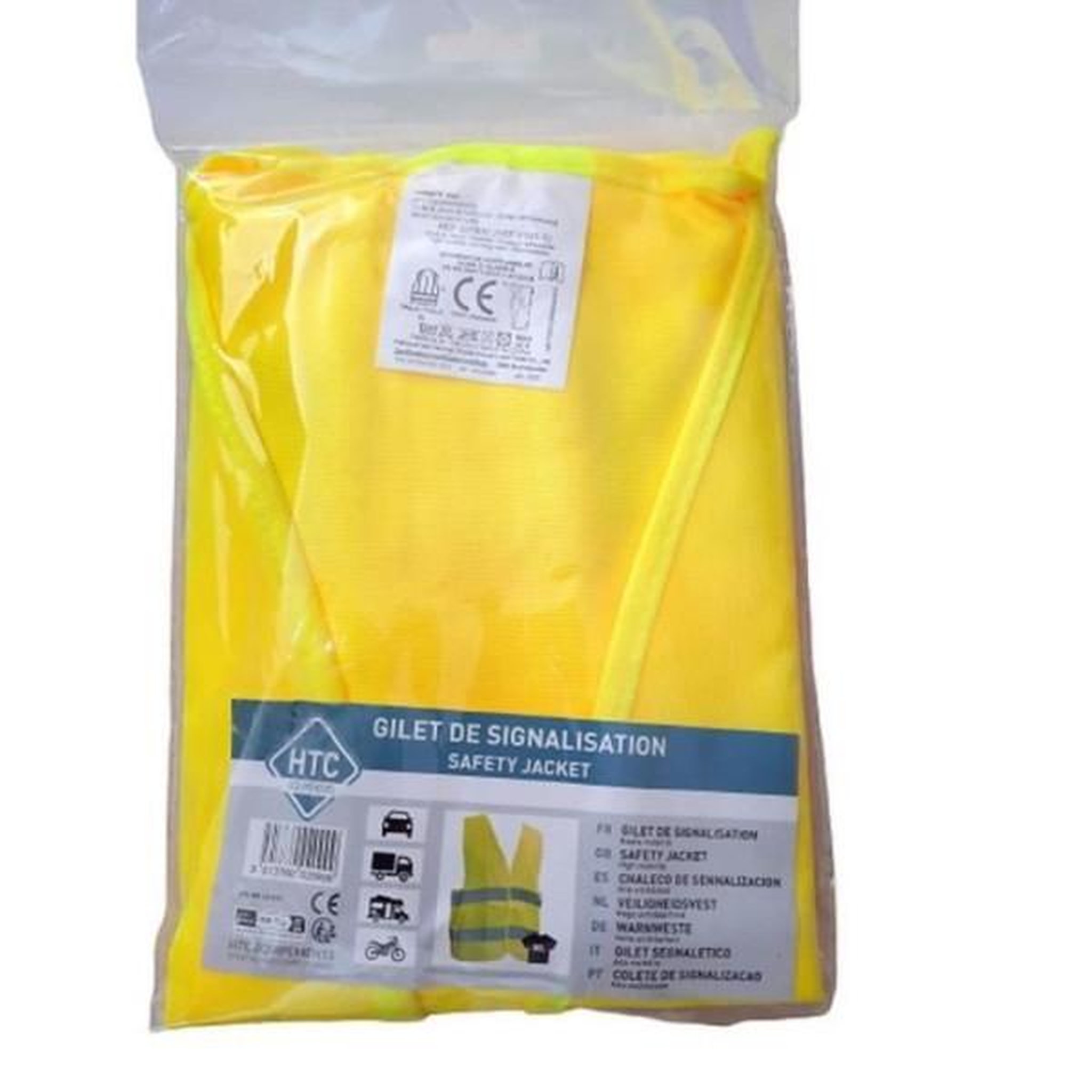 Voir la diapositive 3 : HTC EQUIPEMENT Pack sécurité - htc equipement - 1 disque d'avertissement lumineux 15 led + 5 gilets de sécurité adulte xl