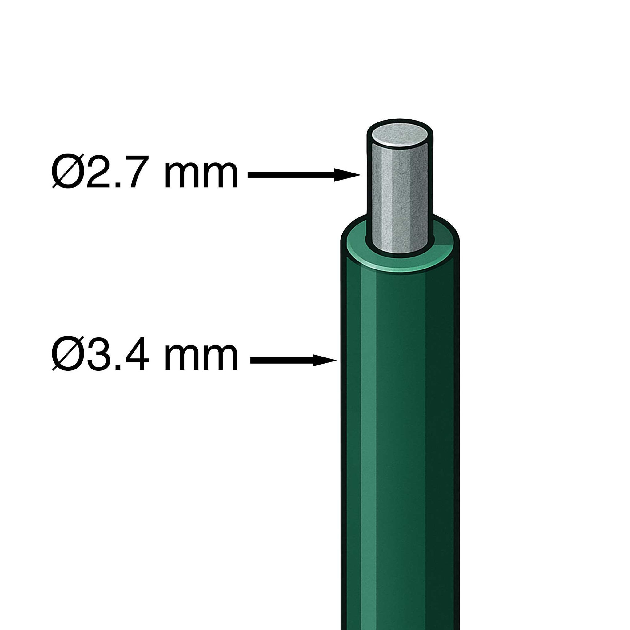 Voir la diapositive 3 : WERKAPRO Fil de fer plastifié Ø3,4 mm WERKA PRO  100m