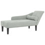 Voir la diapositive 2 : VIDAXL Chaise longue avec coussins gris clair velours
