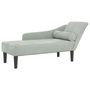 Voir la diapositive 2 : VIDAXL Chaise longue avec coussins gris clair velours