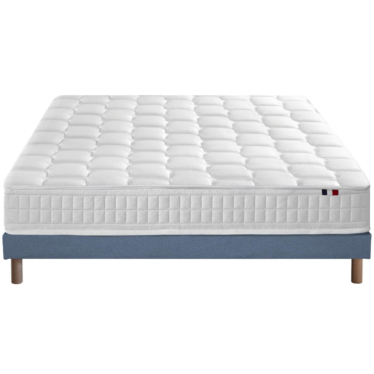 IDLITERIE Ensemble literie : matelas à ressorts COSMOS et sommier - qualité française