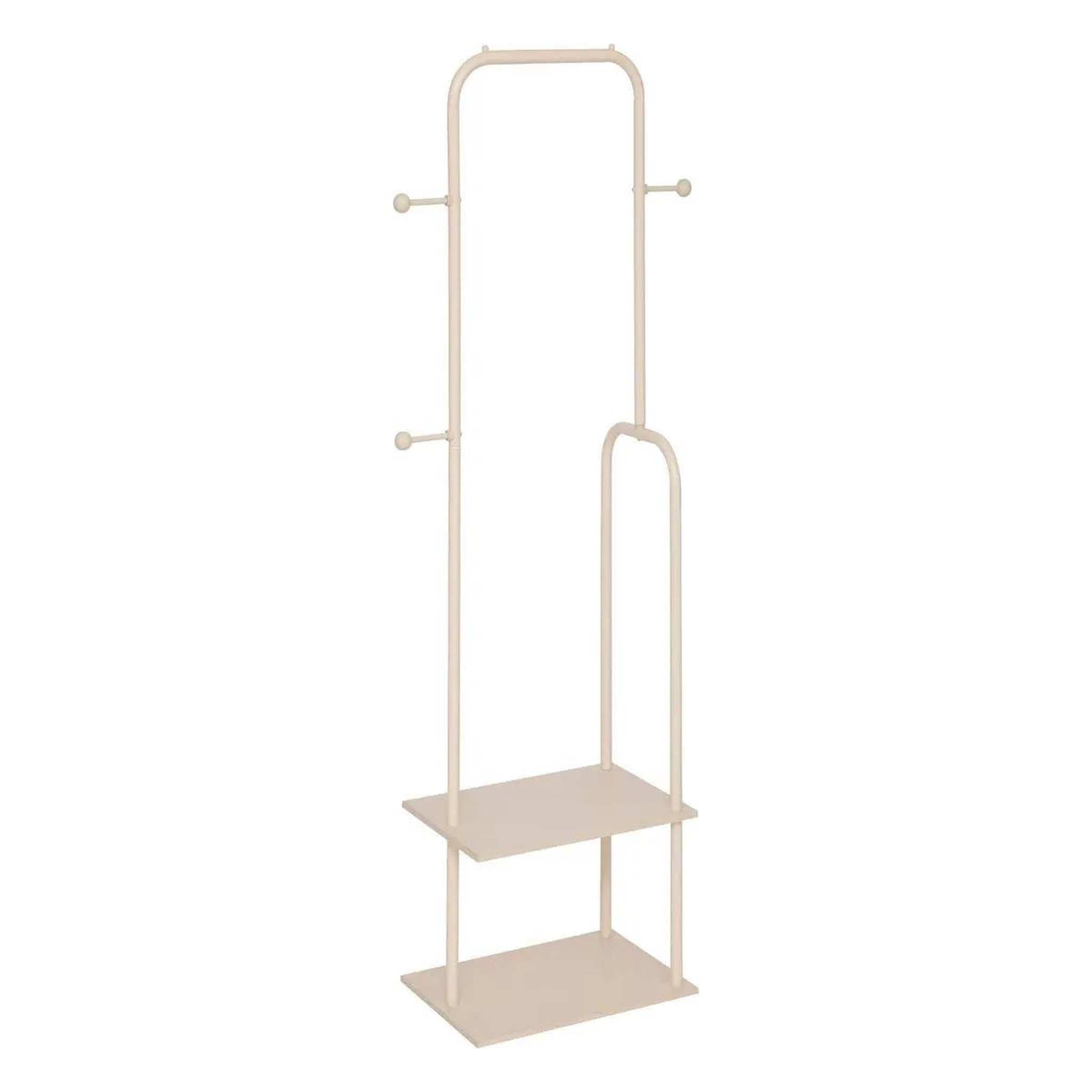 FIVE Portant à vêtements avec étagères  liny  164cm beige