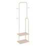 Voir la diapositive 1 : FIVE Portant à Vêtements Avec Étagères  Liny  164cm Beige