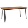 Voir la diapositive 2 : VIDAXL Table de jardin avec pieds epingle a cheveux 160x80x75 acacia
