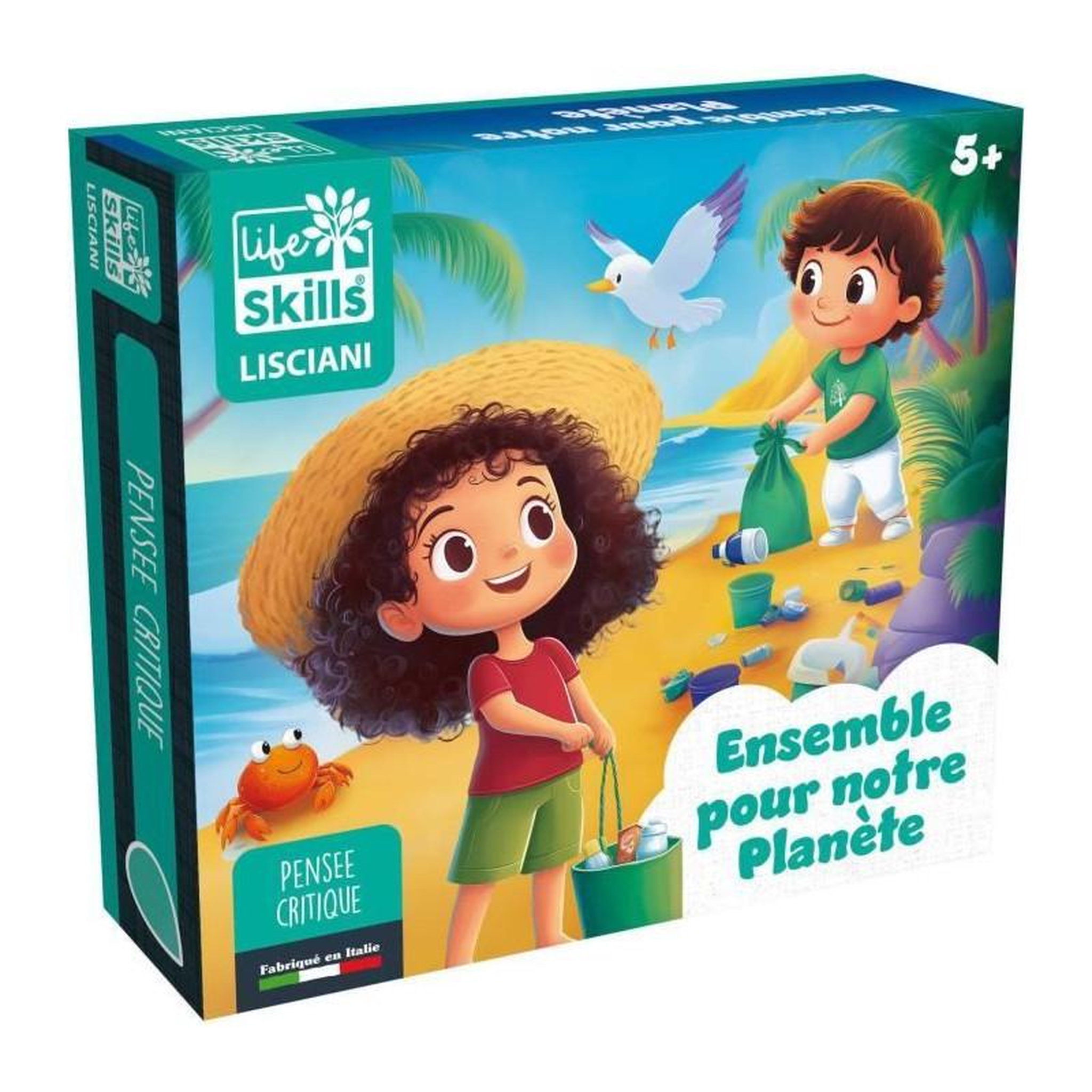 LISCIANI GIOCHI Ensemble pour la planete - Jeu de Plateau - LIFE SKILLS - Plateau illustré
