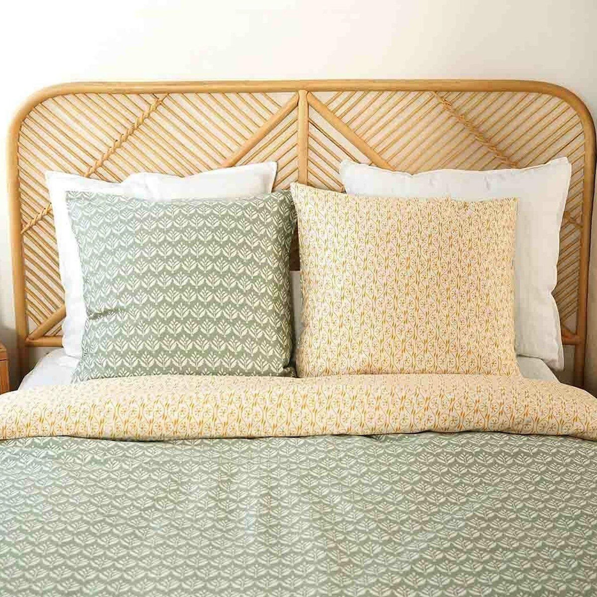 Home collection Parure de housse de couette 100% satin 78fils orient