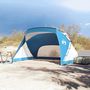 Voir la diapositive 3 : VIDAXL Tente de plage bleu azure 274x178x170/148 cm 185T polyester