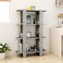 Voir la diapositive 3 : VIDAXL Bibliotheque/Separateur de piece Gris beton 80x30x123,5 cm