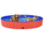 Voir la diapositive 3 : VIDAXL Piscine pliable pour chiens Rouge 200x30 cm PVC