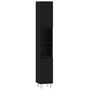 Voir la diapositive 2 : VIDAXL Armoire de salle de bain noir 30x30x190 cm bois d'ingenierie
