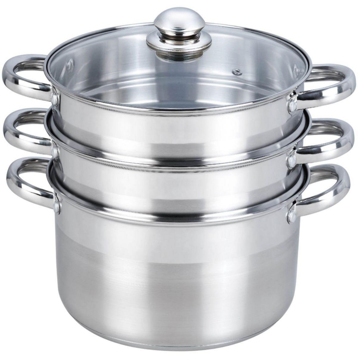 ESSENTIEL B Cuiseur vapeur Vapeur Inox diam 24 cm 3 paniers