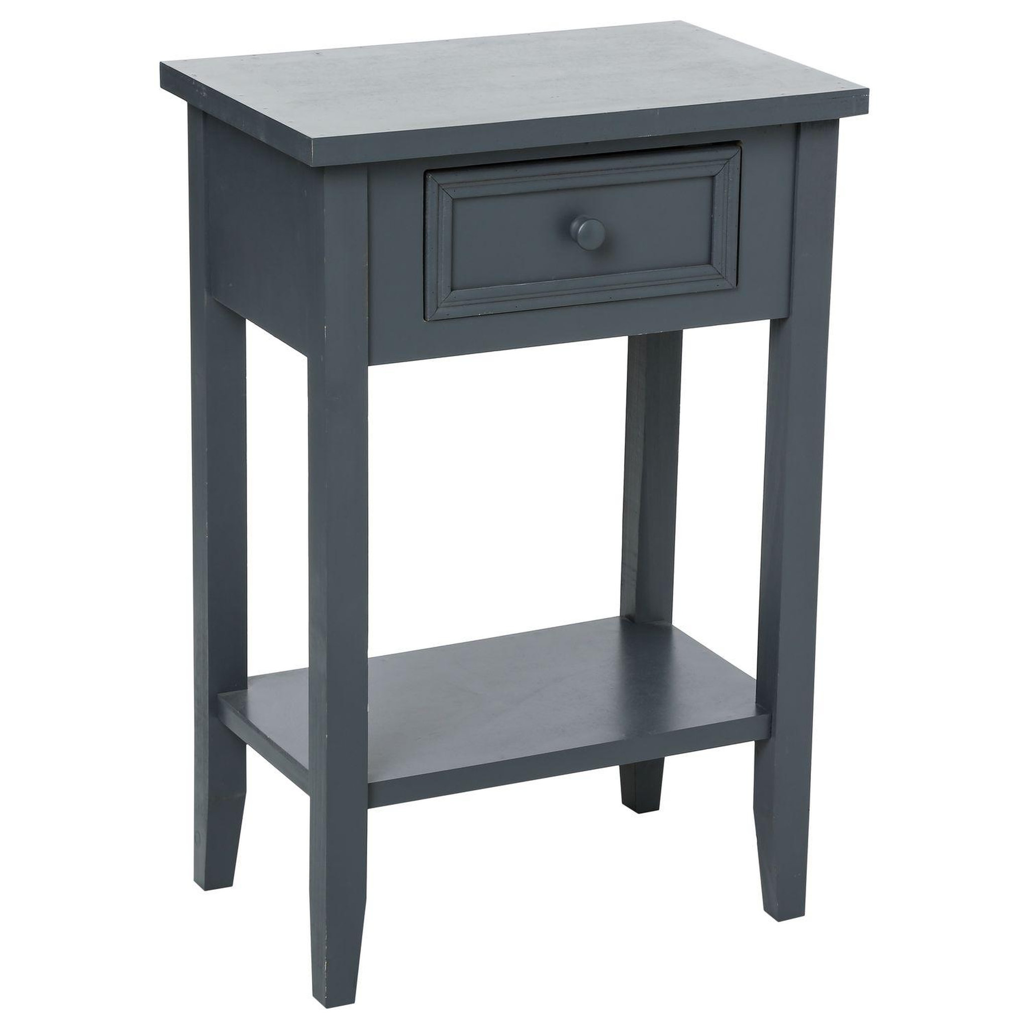 ATMOSPHERA Table de chevet Charme - 1 Tiroir. Coloris disponibles : Blanc, Marron