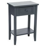 ATMOSPHERA Table de chevet Charme - 1 Tiroir. Coloris disponibles : Marron, Blanc