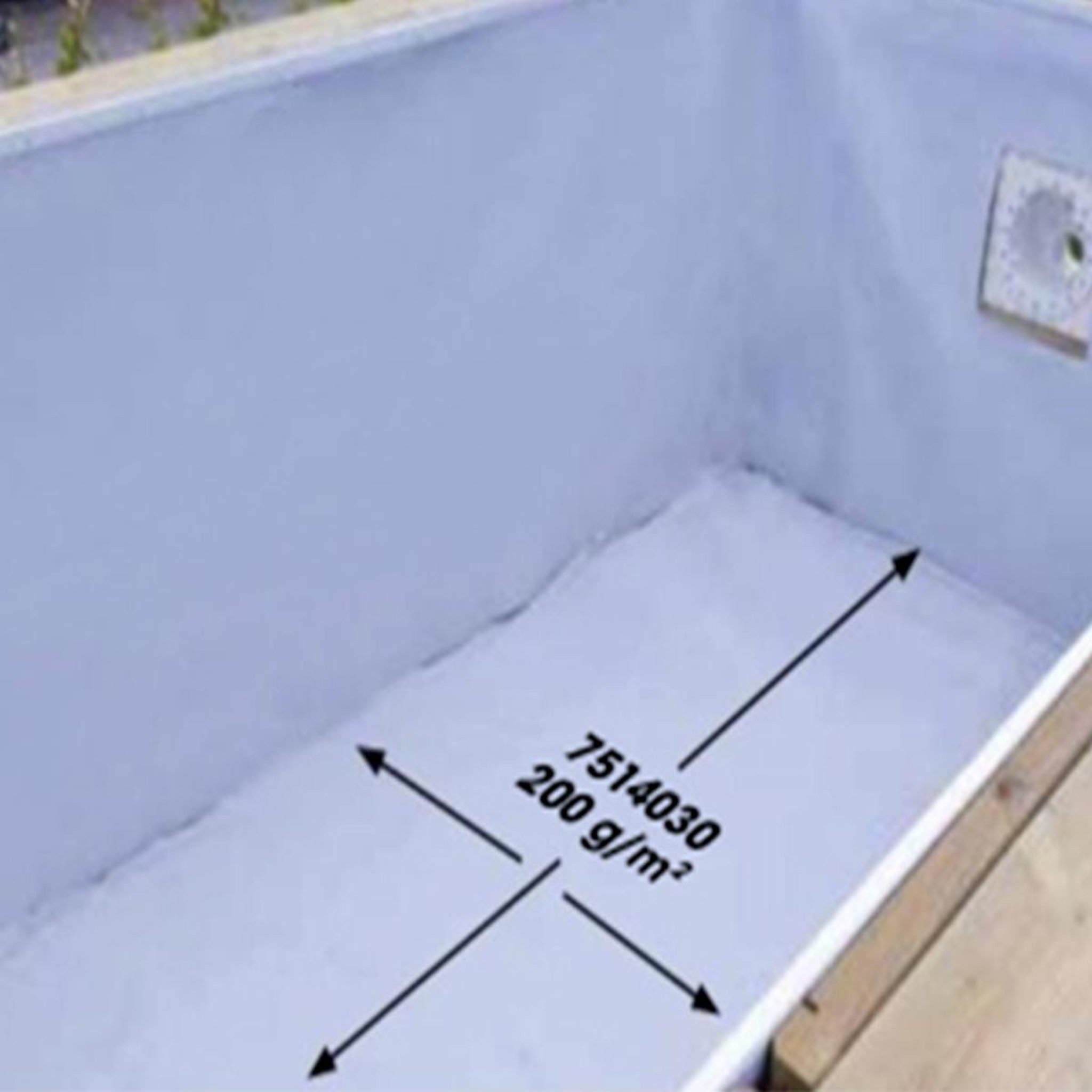 Ubbink Feutre de protection pour le fond de la piscine - ubbink