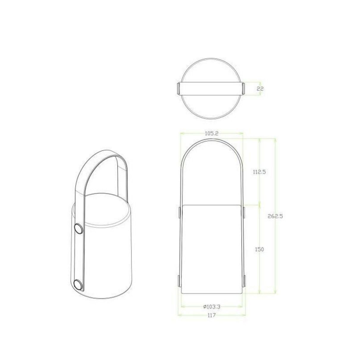 Galix GALIX Lanterne portative rechargeable par cable USB
