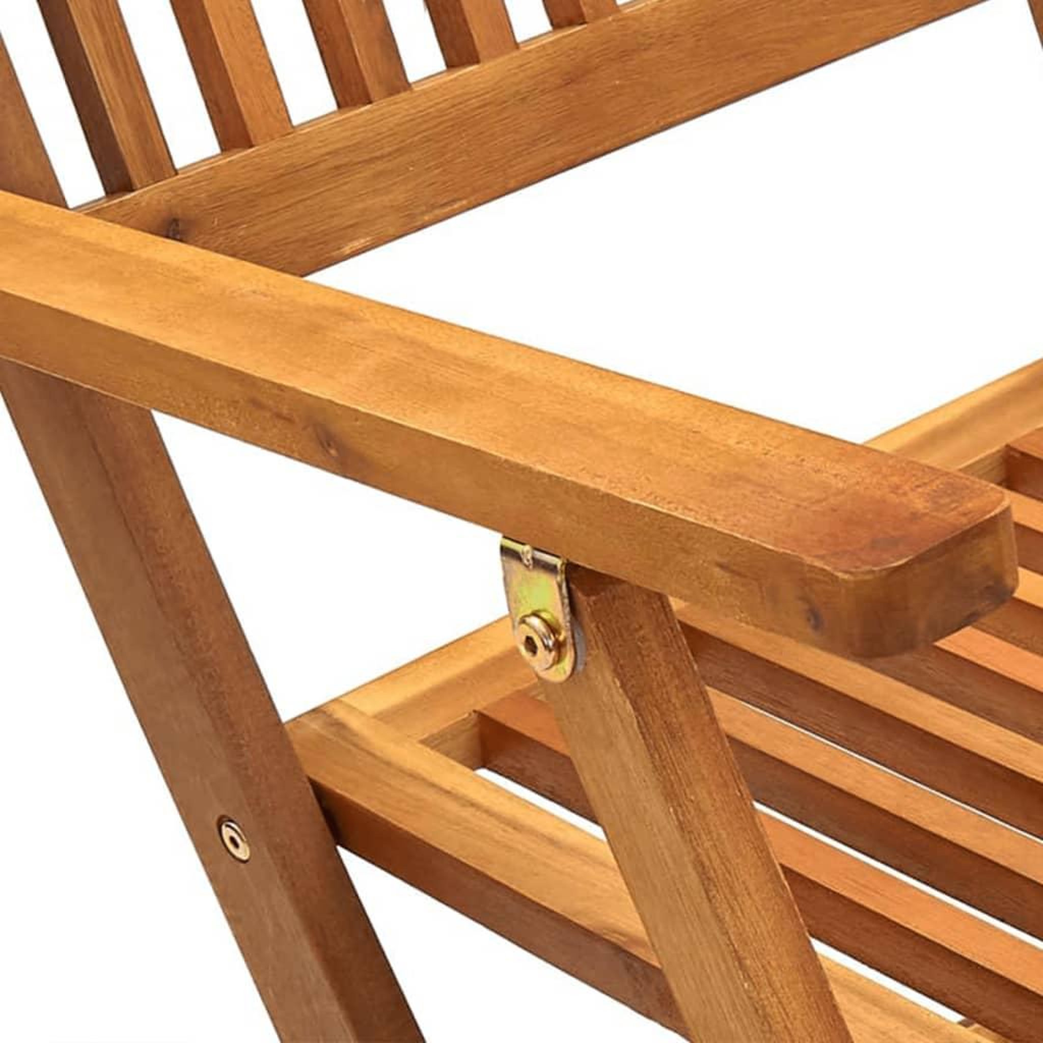 Voir la diapositive 5 : VIDAXL Ensemble a manger d'exterieur pliable 7pcs Bois d'acacia solide