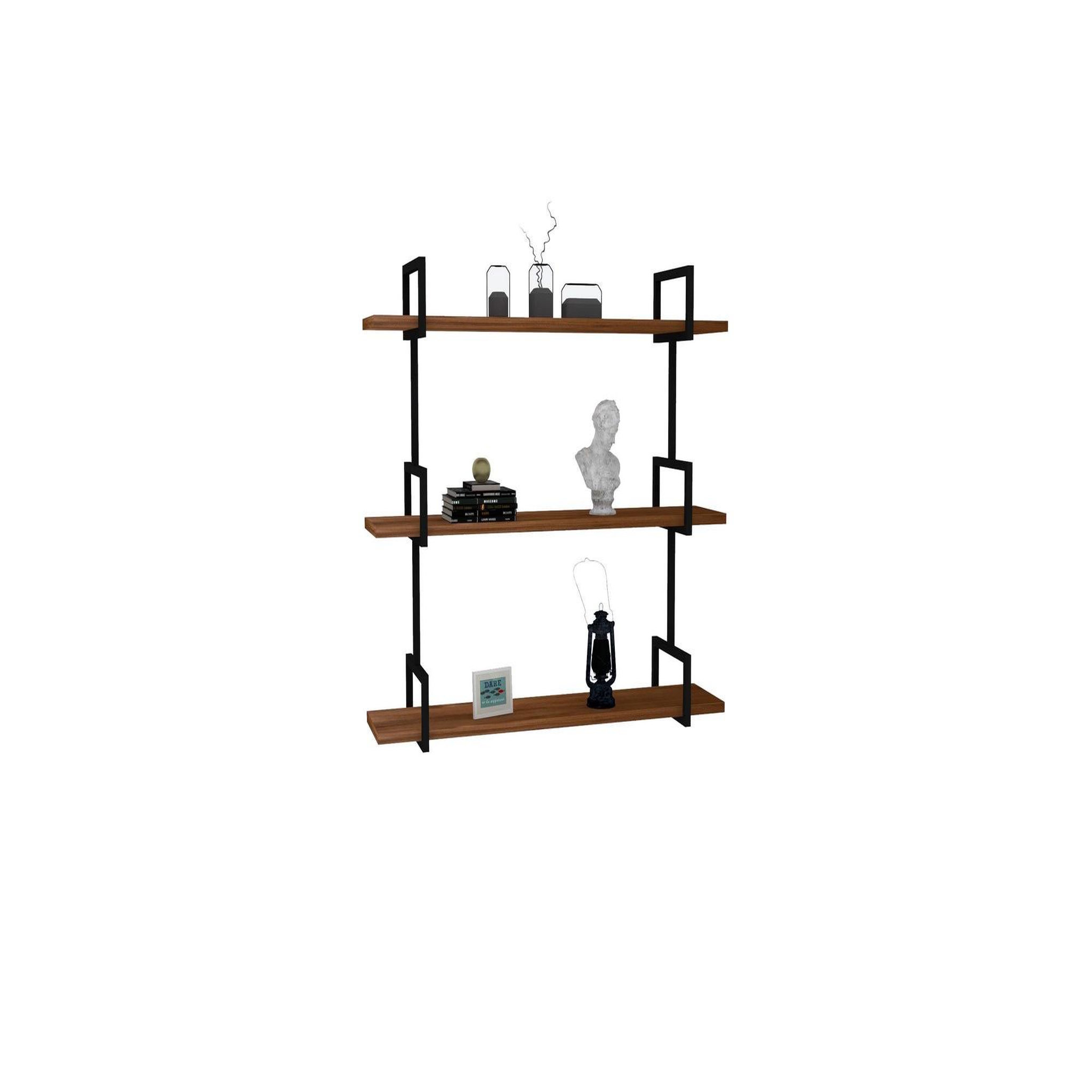 Habitat et Jardin Étagère murale en bois  uras  - 87 x 22 x 76 cm - noyer