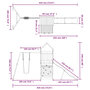 Voir la diapositive 6 : VIDAXL Aire de jeux d'exterieur bois de pin massif