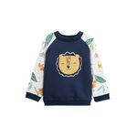 Petit Béguin Sweat-shirt enfant en molleton Charly. Coloris disponibles : Bleu