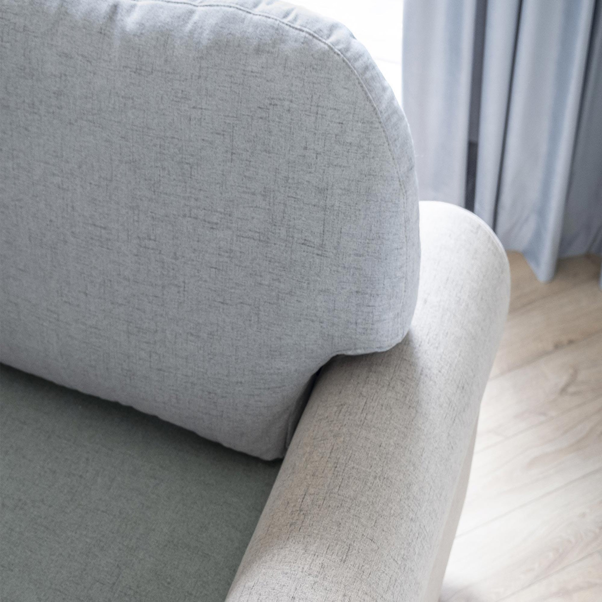 Voir la diapositive 6 : BEST MOBILIER Olli - canapé d'angle droit - convertible - avec coffre - 4 places - en tissu