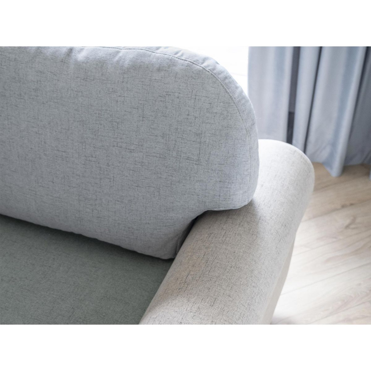 BEST MOBILIER Olli - canapé d'angle droit - convertible - avec coffre - 4 places - en tissu