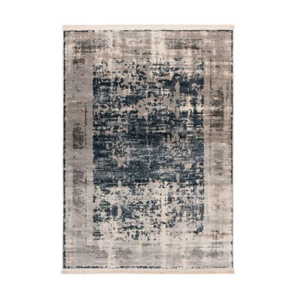 Paris Prix Tapis Tissé à Poils Courts Vintage  Adeon  Bleu