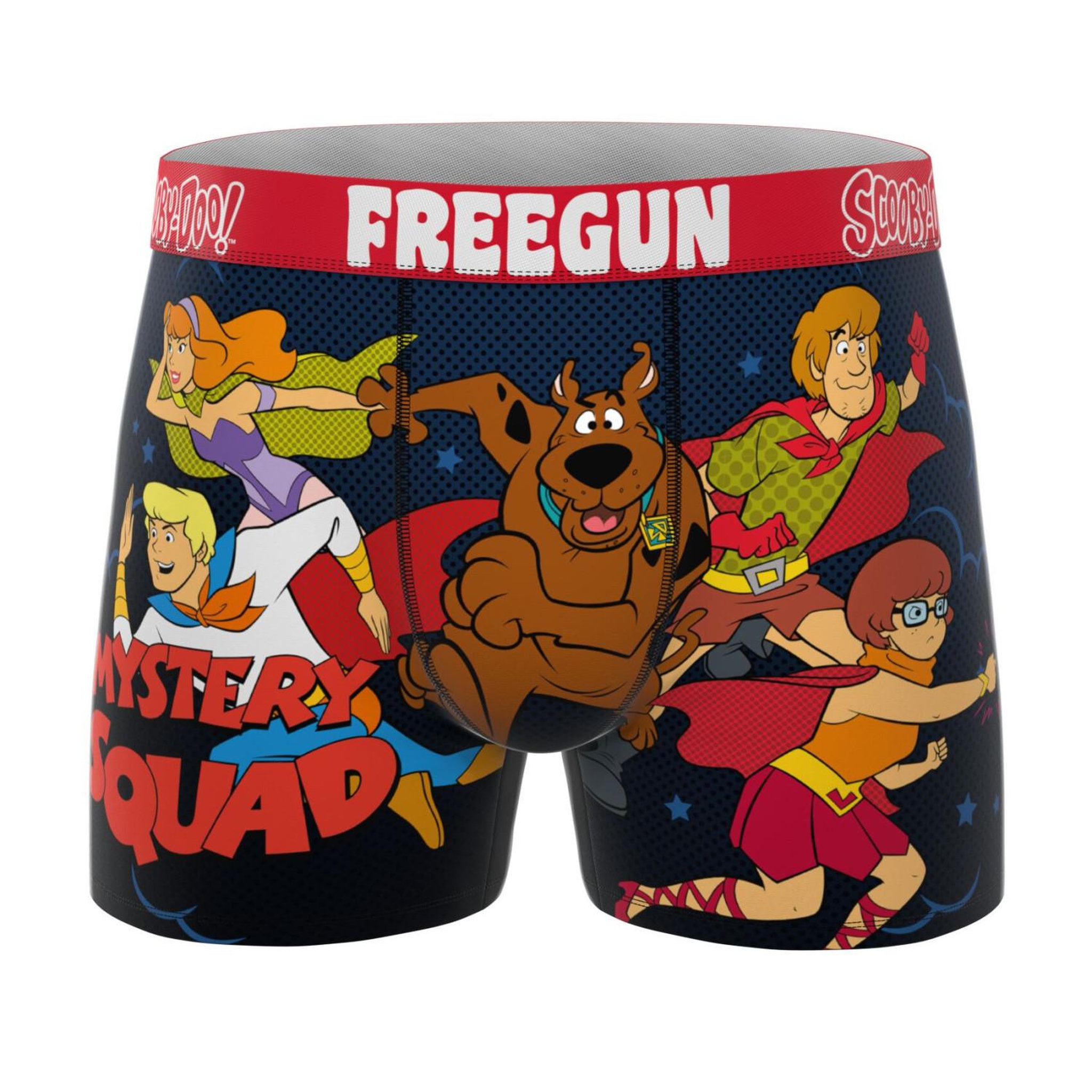 Voir la diapositive 4 : FREEGUN Lot de 3 boxers homme Scooby-Doo