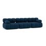 Voir la diapositive 2 : LISA DESIGN Ruby - canapé droit modulable 3 places en velours texturé