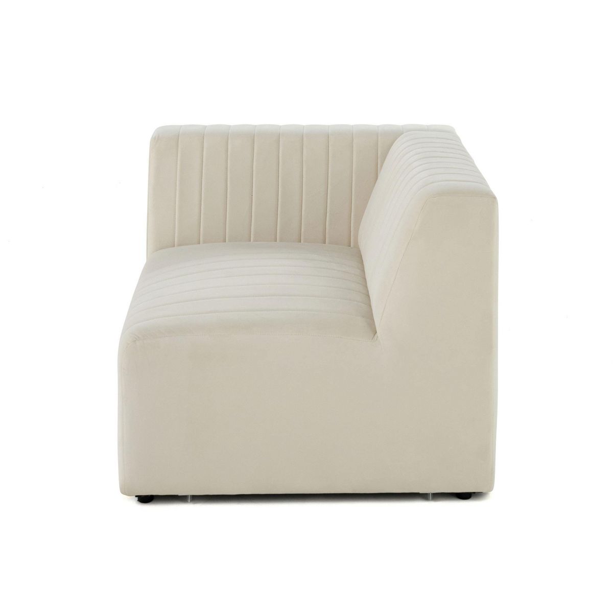 LISA DESIGN Nova - module d'assise gauche - en velours