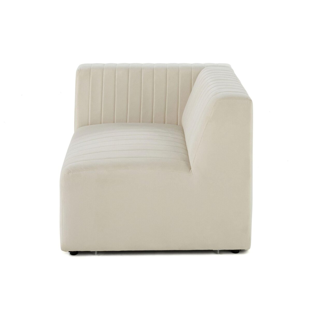 LISA DESIGN Nova - module d'assise gauche - en velours