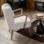 Voir la diapositive 5 : ATMOSPHERA Fauteuil de table effet velours Sango