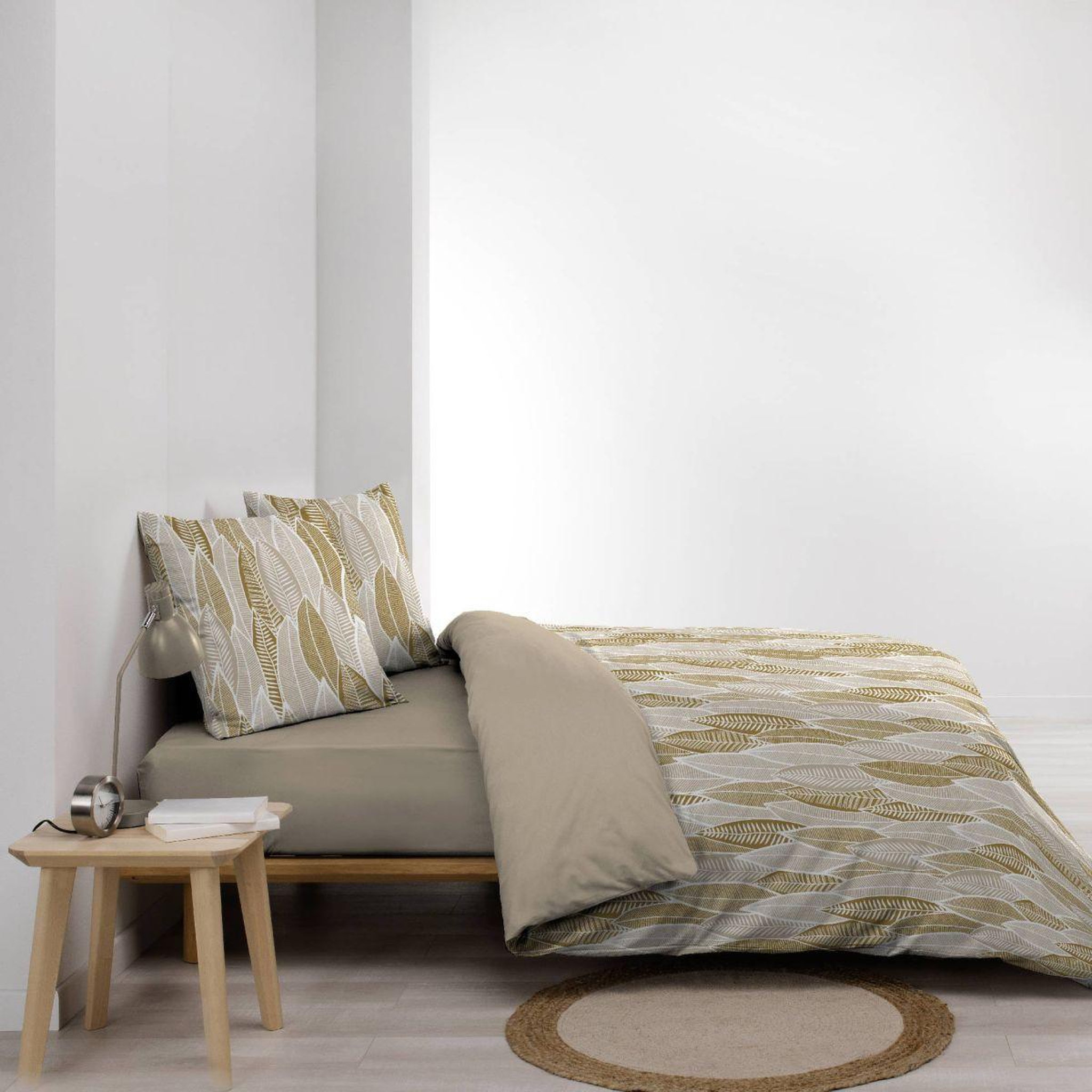 Voir la diapositive 3 : Douceur d'Intérieur Parure de lit 3 pièces  kim  240x220cm naturel