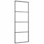 Voir la diapositive 5 : VIDAXL Porte coulissante kit de quincaillerie noir 76x205 cm verre ESG
