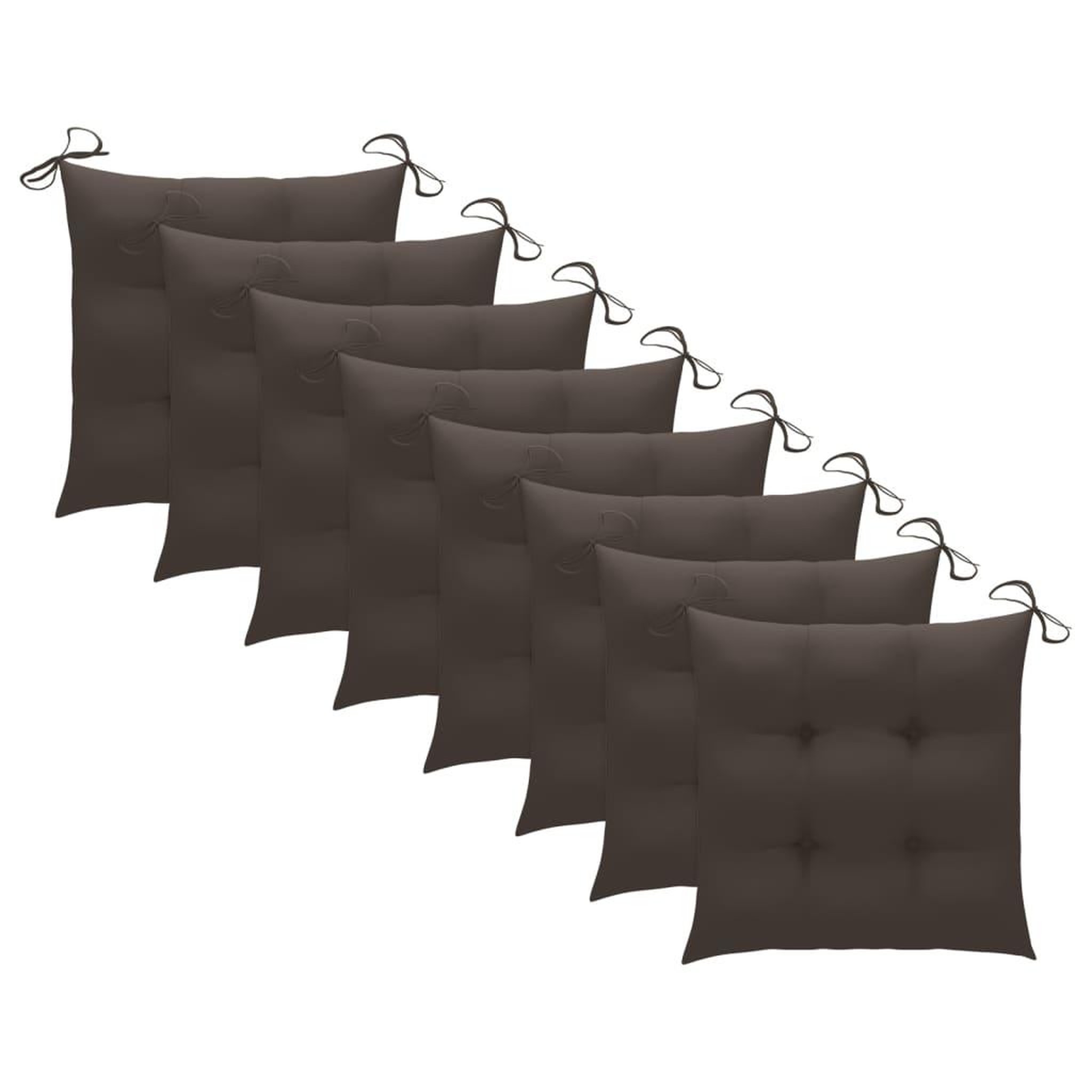 Voir la diapositive 4 : VIDAXL Chaises de jardin avec coussins lot de 8 Bois d'acacia solide