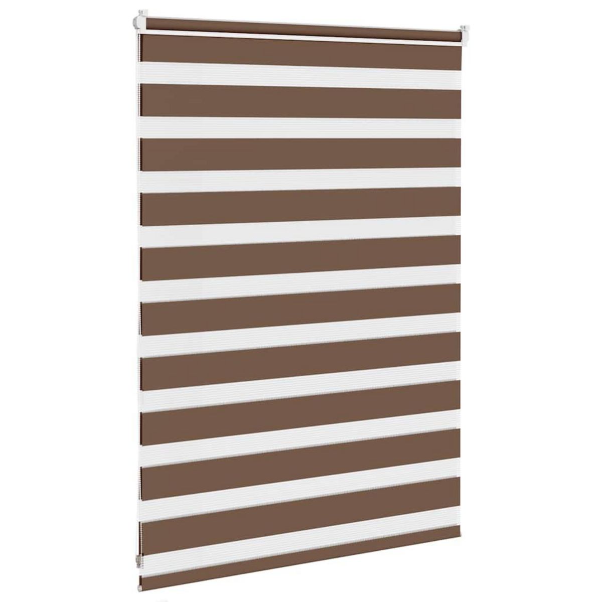 VIDAXL Store zebre marron 115x100cm largeur du tissu 110,9cm polyester