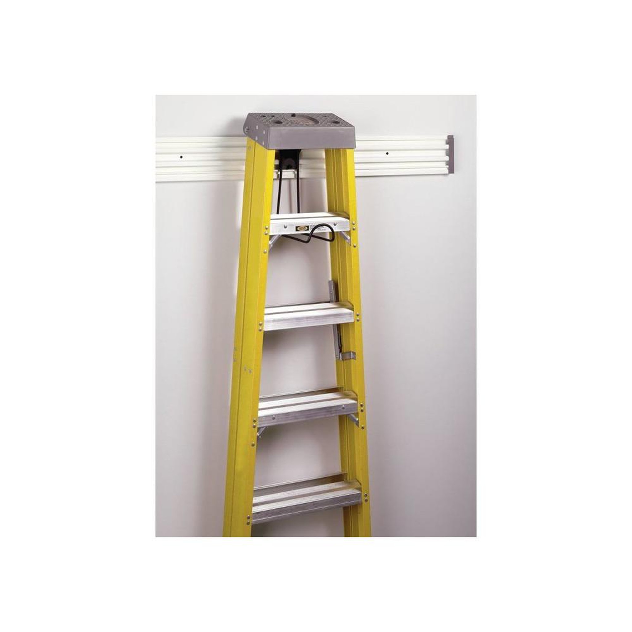 Voir la diapositive 5 : Stanley Crochet pour échelle trackwall en acier, fixation murale pivotante, crochet en u courbé, charge 22,5 kg