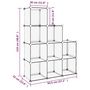 Voir la diapositive 6 : VIDAXL Cubes de rangement 9 pcs Noir PP