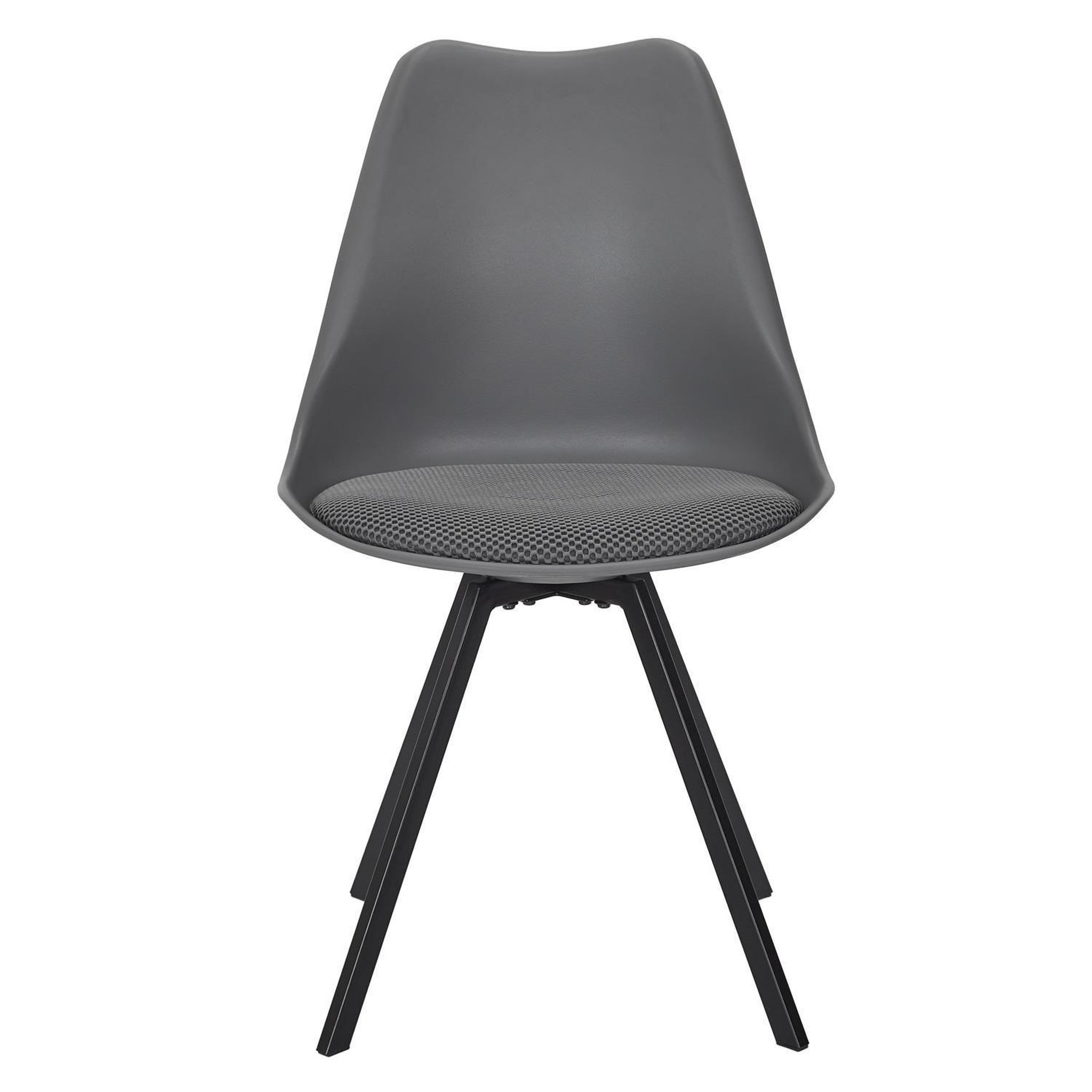 Voir la diapositive 3 : TOILINUX Lot de 4 chaises avec coussin ATOME