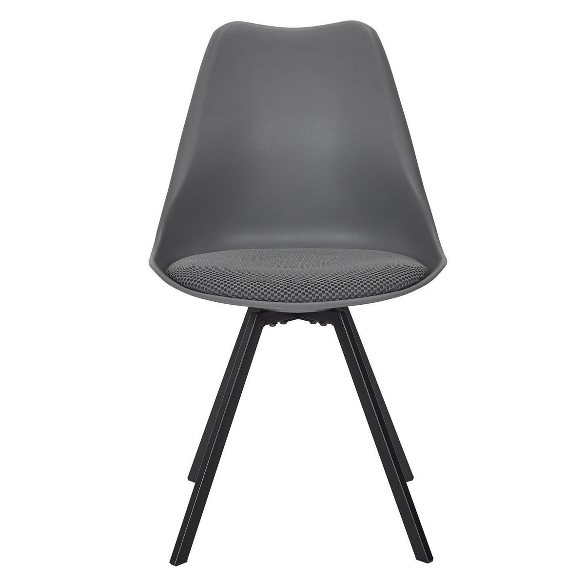 TOILINUX Lot de 4 chaises avec coussin ATOME