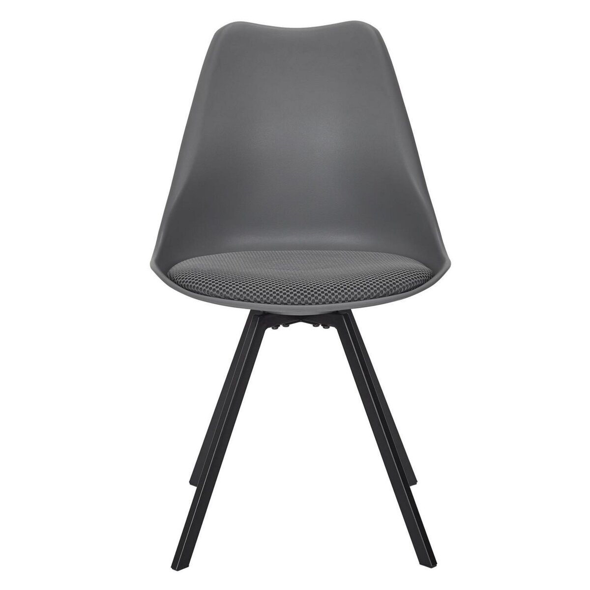 TOILINUX Lot de 4 chaises avec coussin ATOME