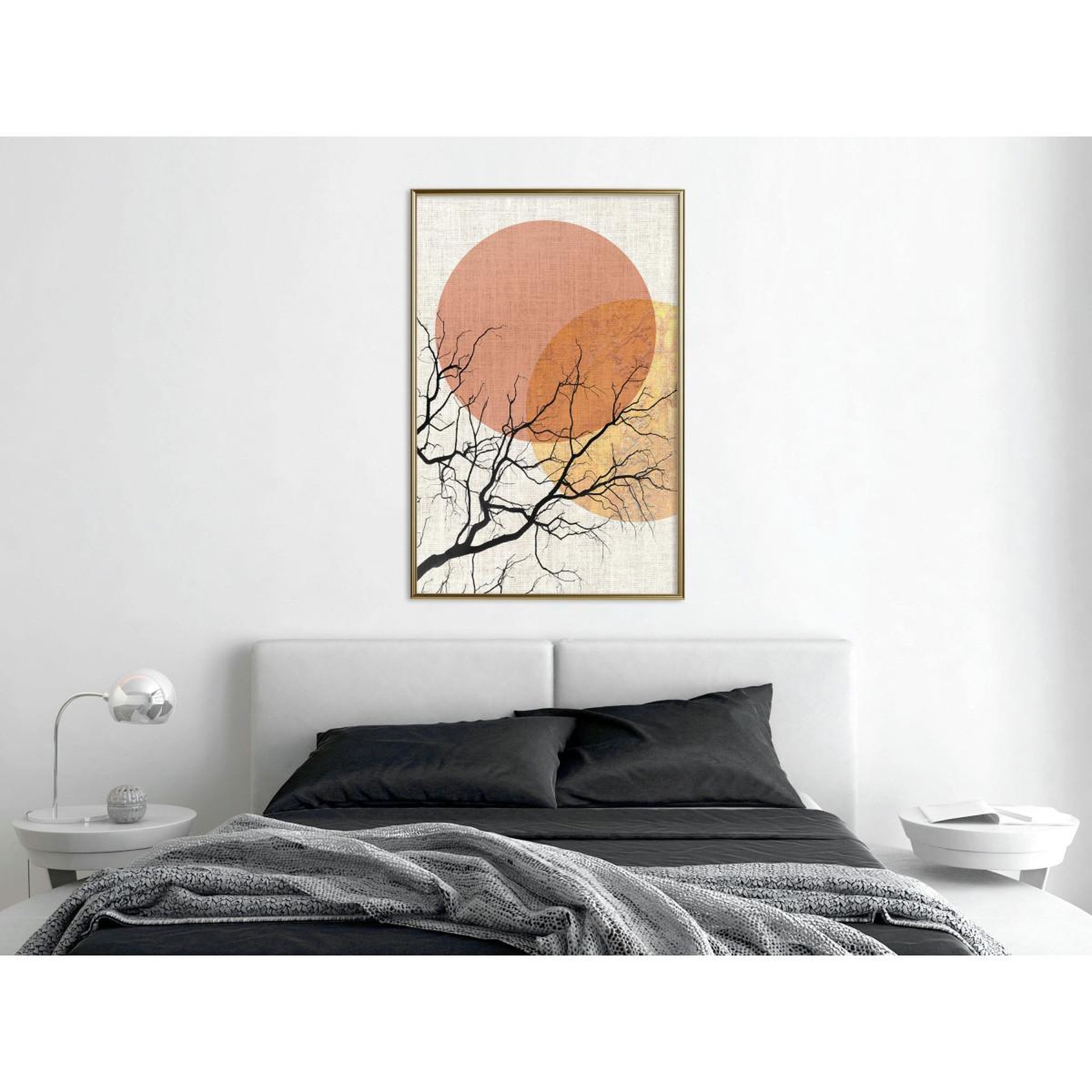 Voir la diapositive 2 : Paris Prix Affiche murale encadrée  gloomy tree